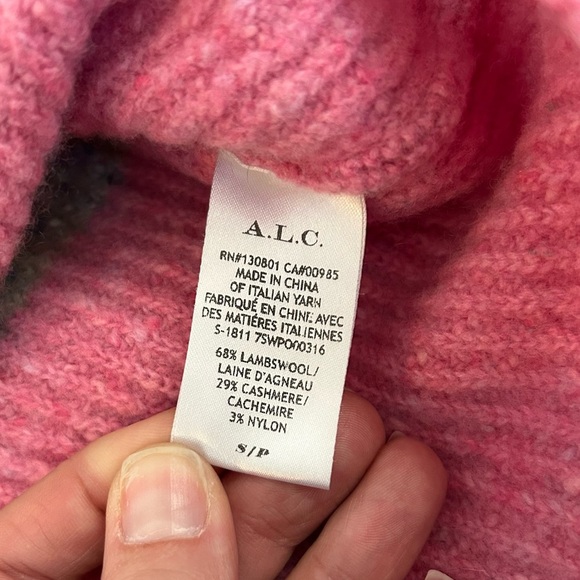 A.L.C. Multicolor Striped Sweater - Orange, Black, Pink, Gray - Picture 5 of 9